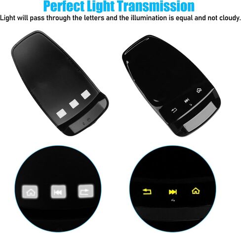 Jaronx Compatible with Mercedes Benz Multimedia Touchpad Cover, Command Touch Pad Controller Mouse Cover for C-Class W205/ E-Class W213/ S-Class W222/ GLC W253/ GLS W166/ GLE W166 2014-2019 (B Model) in Saudi Arabia