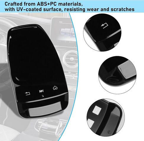 Jaronx Compatible with Mercedes Benz Multimedia Touchpad Cover, Command Touch Pad Controller Mouse Cover for C-Class W205/ E-Class W213/ S-Class W222/ GLC W253/ GLS W166/ GLE W166 2014-2019 (B Model) in Saudi Arabia