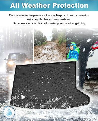Custom Cargo Liner for Kia NIRO EV 2019-2022, Trunk Mat for NIRO EV Accessories Rear Cargo Mat Trunk Liner Black in Saudi Arabia