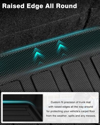 Custom Cargo Liner for Kia NIRO EV 2019-2022, Trunk Mat for NIRO EV Accessories Rear Cargo Mat Trunk Liner Black in Saudi Arabia
