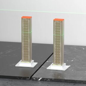 Floor Tile Height Ruler, Objects Height Measurement Tool Ensure Height Equal, Height Alignment Vertical Level 7inch(18cm) Positioning with Height Differences