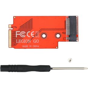 for Lenovo Saving Legion Go Handheld Device Conversion 2280 Replacement 2242 SSD Hard Drive Expansion High Capacity Adapter NVME M-Key M.2 PCIE 4.0 Gold Finger Adapter Upgrade Converter Board Red