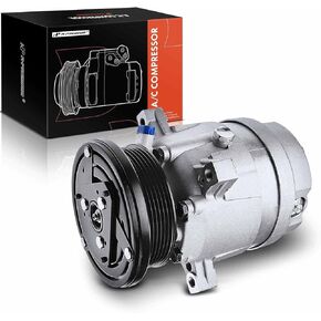 A-Premium A/C Compressor with Clutch Compatible with Select Buick, Pontiac, Chevrolet, GMC Models