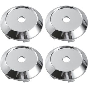 ACROPIX 63mm Base Outer Diameter 6 Clips 70mm Overall Outer Wheel Rim Hub Center Caps Cover Silver Tone - Pack of 4