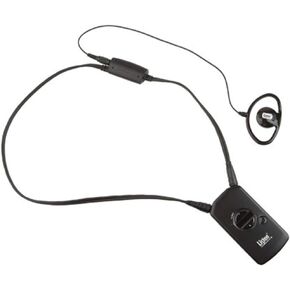 Listen Technologies LR-5200-072-P1 Advanced Intelligent DSP RF Receiver Package 1 (72 MHz); Includes One (1) LR-5200-072 Receiver, Integrated Neck Loop/Lanyard, and a Universal Ear Speaker