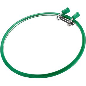 OLYCRAFT 8.8x8.6x0.9 Inch Metal Green Embroidery Hoop Large Metal Spring Tension Embroidery Hoop Cross Stitch Hoop Embroidery Frame for Embroidery and Cross Stitch