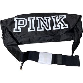 Victoria's Secret Pink Convertible Fanny Pack & Backpack Wear 2 Way Color Black New
