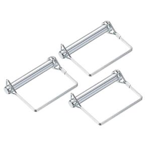 uxcell Shaft Locking Pin - 12mm x 80mm Coupler Pin for Farm Trailers Lawn Garden in Square 3Pcs