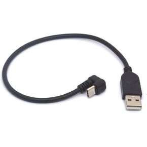 USB Type C Charger Cable 180 Degree U-Shaped USB-C to USB A Charger USB A Male to C Male Cord Sync and Charging Cable Lead Game Playing Powerline Convertor Extension (30cm)