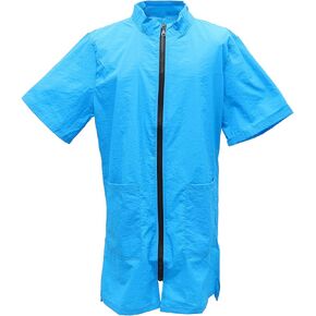 UKCOCO Pet Grooming Smock- Dog Grooming Smock with Full Zipper Smock Dog Cat Groomer Cosmetologist Uniforms