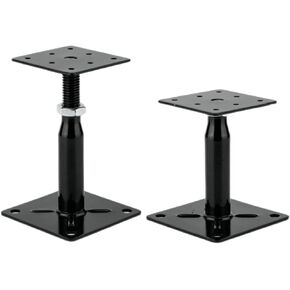 Adjustable Floor Jack Post 4-5/8" to 8" Range of Adjustment,Mini Screw Jack,Telescoping Jack for Temporary Support. (Black)