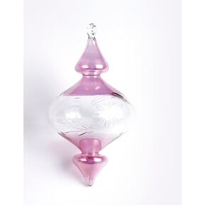 Large size red color Ornament special handmade mouth blowing handmade glass festival and gift ornaments