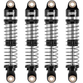 INJORA Threaded Shock Absorber Oil Damper 53MM for Redcat Ascent18 1/18 RC Crawler Upgrade(Black Silver)