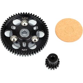 Racing 1/10th RC Crawler Car Hardened Steel 32P 56T Spur Gear w/ 15T Pinion Gear for Axial SCX10 Wraith