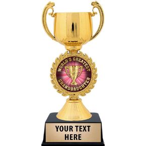 Crown Awards Worlds Greatest Granddaughter Trophy, 7 1/4" Gold World's Greatest Granddaughter Award Prime