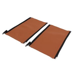 Stroller Armrest Handle Covers, Comfortable Touch Stroller Handle Sleeve 2 Pieces Handle Bar Protector Easy Clean for Daily Use (Brown)