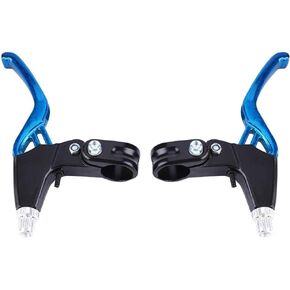 1 Pair Bike Brake Lever, Aluminium Alloy Anti-Rust Bike Brake Lever Handles 4 Colors to Choose(Blue)