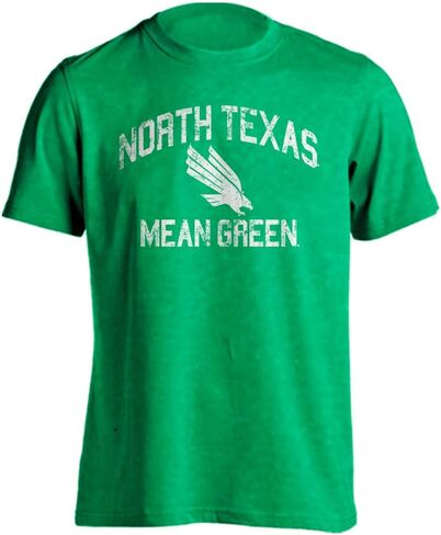 North Texas Mean Green Retro Distressed Short Sleeve T-Shirt in Saudi Arabia