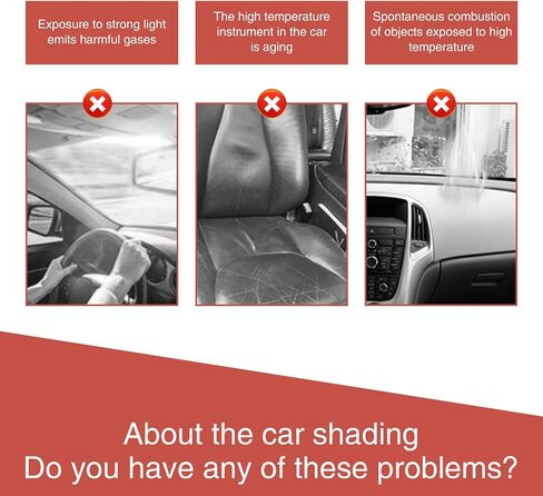 1 PC Car Front Windshield Sun Shade, 55.11" x 27.55" Light Blocking Curtain, Foldable Sun Shield, Automotive Interior Protection, Universal for Most Cars, Trucks, SUVs (Silver) in Saudi Arabia