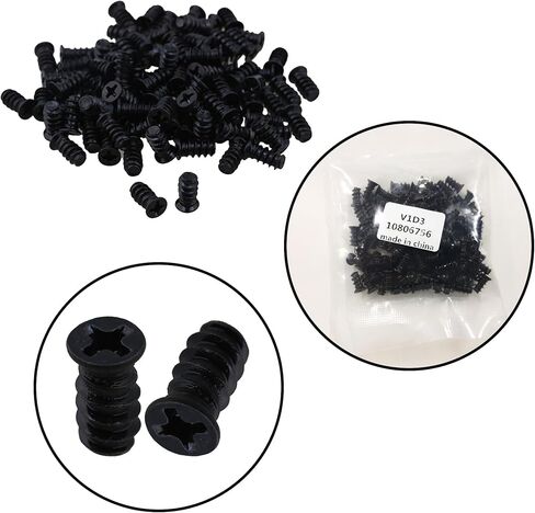 الكمبيوتر M5x10 حالة الكمبيوتر PC مروحة سوداء مروحة التبريد جبل مسامير 5 × 10 ملم حزمة من 100 in Kuwait