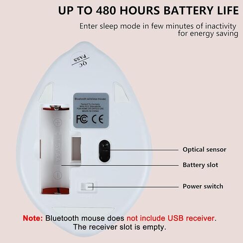 ماوس كمبيوتر لاسلكي بلوتوث، زهري، للجنسين in Kuwait