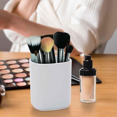 Acrimet Jumbo Pencil Holder, Pen Cup, Caddy Super-Sized Desktop Organizer for Students, Artists and Professionals (Plastic) (White Color) in Saudi Arabia