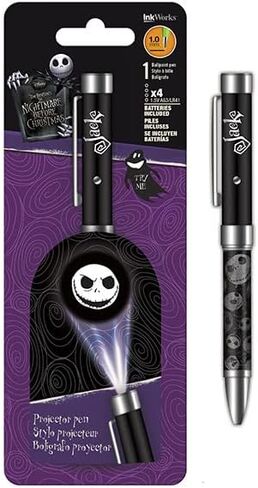 مجموعة Inkworks Nightmare Before Christmas School ~ حزمة مع قلم Nightmare Before Christmas، وإشارة مرجعية فاخرة، وملصقات Jack Skellington (اللوازم المدرسية Nightmare Before Christmas) in Saudi Arabia