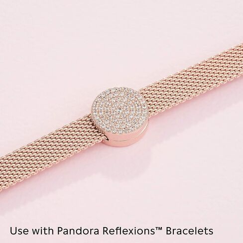 Pandora Reflexions Round Pavé Clip سوار سحر أساور خالدة - مجوهرات نسائية مذهلة - هدية للنساء in Saudi Arabia