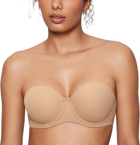 Women's Inbarely Plus Strapless Bra Anti-Slip Sexy Underwire Seamless Full Coverage Lightly Lined Bras in Kuwait