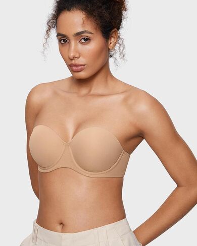 Women's Inbarely Plus Strapless Bra Anti-Slip Sexy Underwire Seamless Full Coverage Lightly Lined Bras in Kuwait