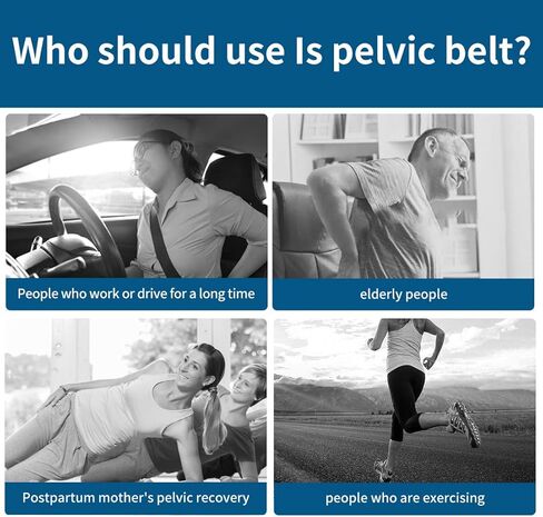 SUNFATT مقاس كبير لدعم الظهر للنساء، حزام دعم الظهر للنساء، دعامة خلفية مقاس 55 بوصة لعلاج آلام أسفل الظهر للنساء، أجهزة تخفيف آلام أسفل الظهر وعرق النسا، بدلة حزام العجزي الحرقفي للورك مقاس 43-57 بوصة. أسود in Kuwait