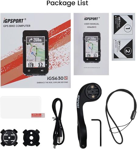 iGPSPORT iGS630S Bike Computer, Smart Map Navigation Segment Climb Function Wireless Cycling GPS Unit, 16GB Storage 2.8'' Screen Waterproof (iGS630S) in Saudi Arabia