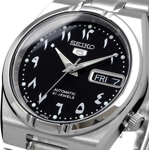 Seiko Men's SNK063J5 Seiko 5 Seiko 5 Automatic Black Silver [Parallel Import], Bracelet Type in Saudi Arabia