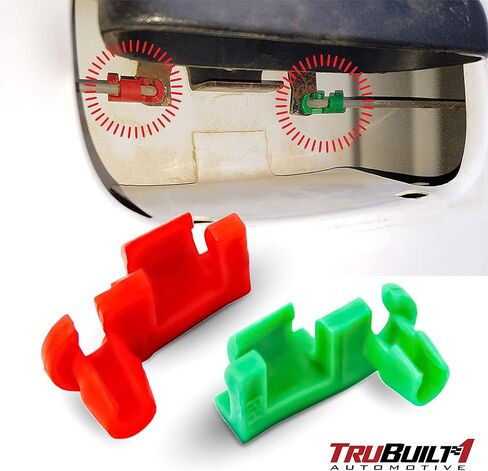 T1A Rod Clip Set for Tailgate Handle Replacement for 1999-2007 Chevy Silverado and GMC Sierra, Includes Left and Right Side Rod Clips, T1A-88981030 & 88981031 (2pcs) in Saudi Arabia