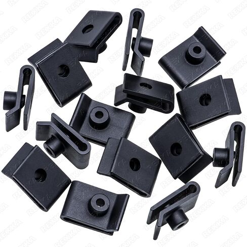 Rexka 15pcs Fender Liner Splash Shield Nylon U Nut Screw Size #10 for Toyota Lexus 90179-05060 Camry GS is LS RC RX SC in Saudi Arabia