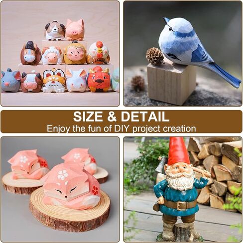 8 PCS Basswood Carving Block, 5 x 2 x 2 Inch Basswood for Wood Carving, Whittling Wood Carving Wood Blocks, Unfinished balsa Wood Blocks for Beginner or Expert Carvers and Whittling in Kuwait