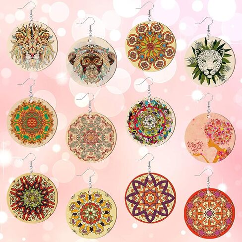 500 قطعة من الأقراط الخشبية الفارغة والأقراط الخشبية غير المكتملة من الخشب الطبيعي الفارغ تتضمن 200 خطاف حلق و200 حلقة قفز و100 رقاقة خشبية للنساء لصناعة المجوهرات والحرف اليدوية in Kuwait