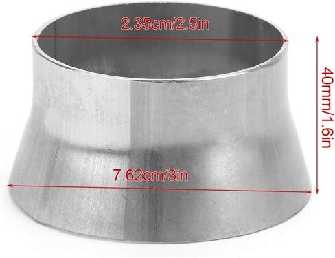 Transition Reducer, 2.5in to 3in Stainless Steel Tubing Transition Adapter Reducer Pipe Connector in Saudi Arabia