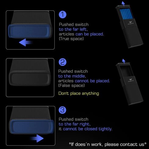 ONEONTA Holder Case - Magic Holder Case - Small Holder Box for size up to 84mm, Crush-Proof, Pocket Size, Good Sealing, Black in Saudi Arabia