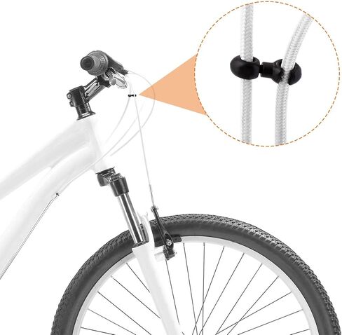 40Pcs Bike Brake Cable Clips S Style Bicycle Cable Clips Plastic Rotating Buckle Clasps S-Hook Clips for Road Bicycle MTB Brake Gear Housing Fixing Holder in Saudi Arabia
