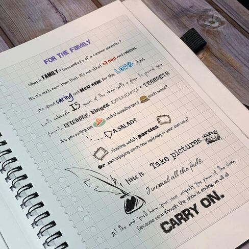 مجلة Conquest Journal Supernatural Carry On Scrapbook Journal، 50 صفحة مخزون بطاقة خالية من الأحماض، غطاء صلب ذو حافة مستديرة مع عمود فقري مغطى بالقماش، 9 بوصة × 6 بوصة، جيب غطاء خلفي وحلقة قلم in Saudi Arabia
