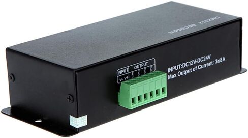 DC 12V-24V 3 قناة DMX وحدة تحكم LED لشريط RGB LED in Kuwait