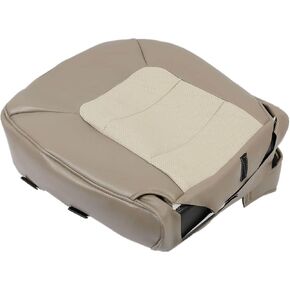 GXARTS Driver Side Bottom Replacement Perforated Seat Cover Tan Fit for Ford Expedition Bauer 4x4, 2wd, 4.6L, 5.4L 2003 2004 2005 2006