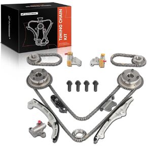 A-Premium Engine Timing Chain Kit W/Tensioner & (VVT) Sprocket [fits DOHC, 6Cyl 3.7 3.5L] Compatible with Ford Taurus 08-11, Fusion, Flex, Edge & Mercury Sable & Lincoln MKX MKZ 07-10, MKS & More