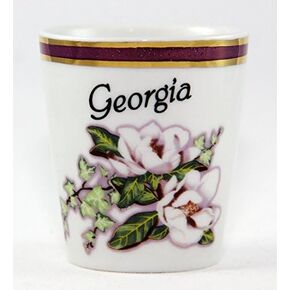 Georgia Vintage Marble Magnolia Shot Glass
