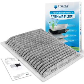 MERV 13 Cabin Air Filter with Activated Carbon, CF9846A for Mazda MPV, Mitsubishi Endeavor/Galant, Subaru Legacy/Outback/Tribeca, Toyota 4Runner/Celica/FJ Cruiser/Prius/Sienna.