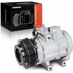 A-Premium AC Compressor with Clutch Compatible with Ford F-150 4.2L 2007-2008, Explorer 4.6L 2006-2008, Mercury Mountaineer 4.6L 2006-2010, FS20 Style, with Rear Temperature Controls