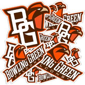 Desert Cactus Bowling Green State University Sticker Falcons B Talons Up Stickers Vinyl Decals Laptop Water Bottle Car Scrapbook T1 (Type 1-1)