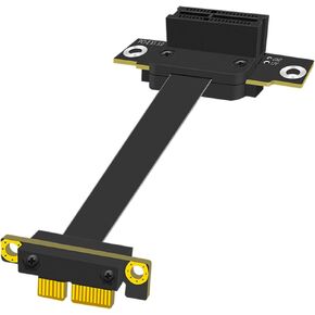 GLOTRENDS 100mm PCIe 3.0 X1 Riser Cable for M.2, WiFi, Firewire, USB, Sound Cards, etc in Saudi Arabia