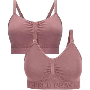 Kindred Bravely Sleep Pumping Bra & Sublime Nursing Bra Bundle (Twilight, Small-Busty)